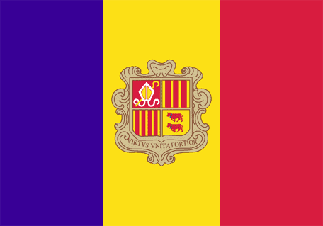 Andorras nationaldag och flagga