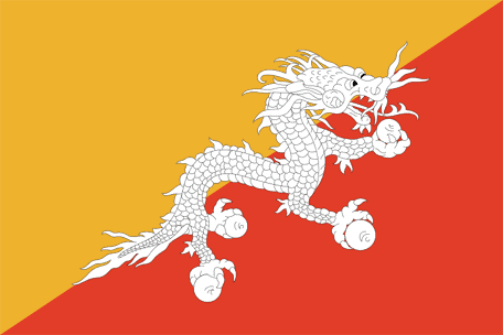 Bhutans nationaldag och flagga