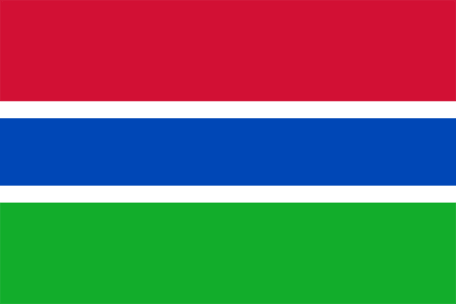 Gambias nationaldag och flagga