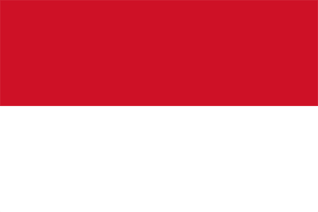 Indonesiens nationaldag och flagga