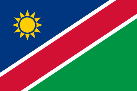 Namibias nationaldag och flagga