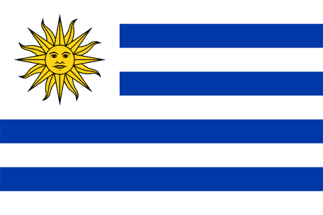 Uruguays nationaldag och flagga